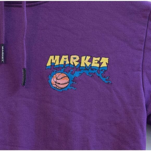 Market‎ NWOT Slam Dunk Sketch Hoodie Kaboom! Purple Size M - Picture 3 of 6